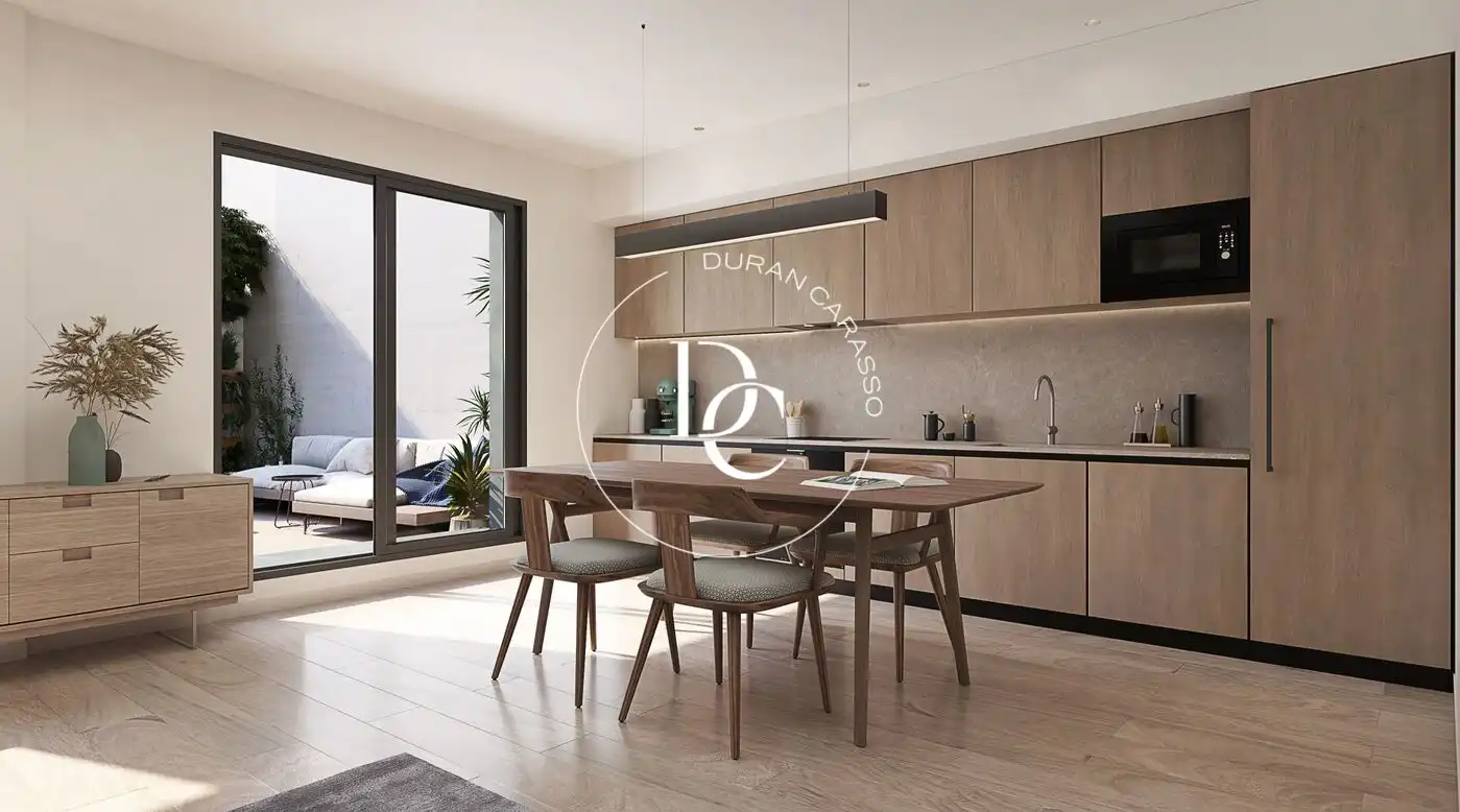 Küche von Maisonette zum Verkauf in Barcelona mit Heizung, Abstellraum und Balkon