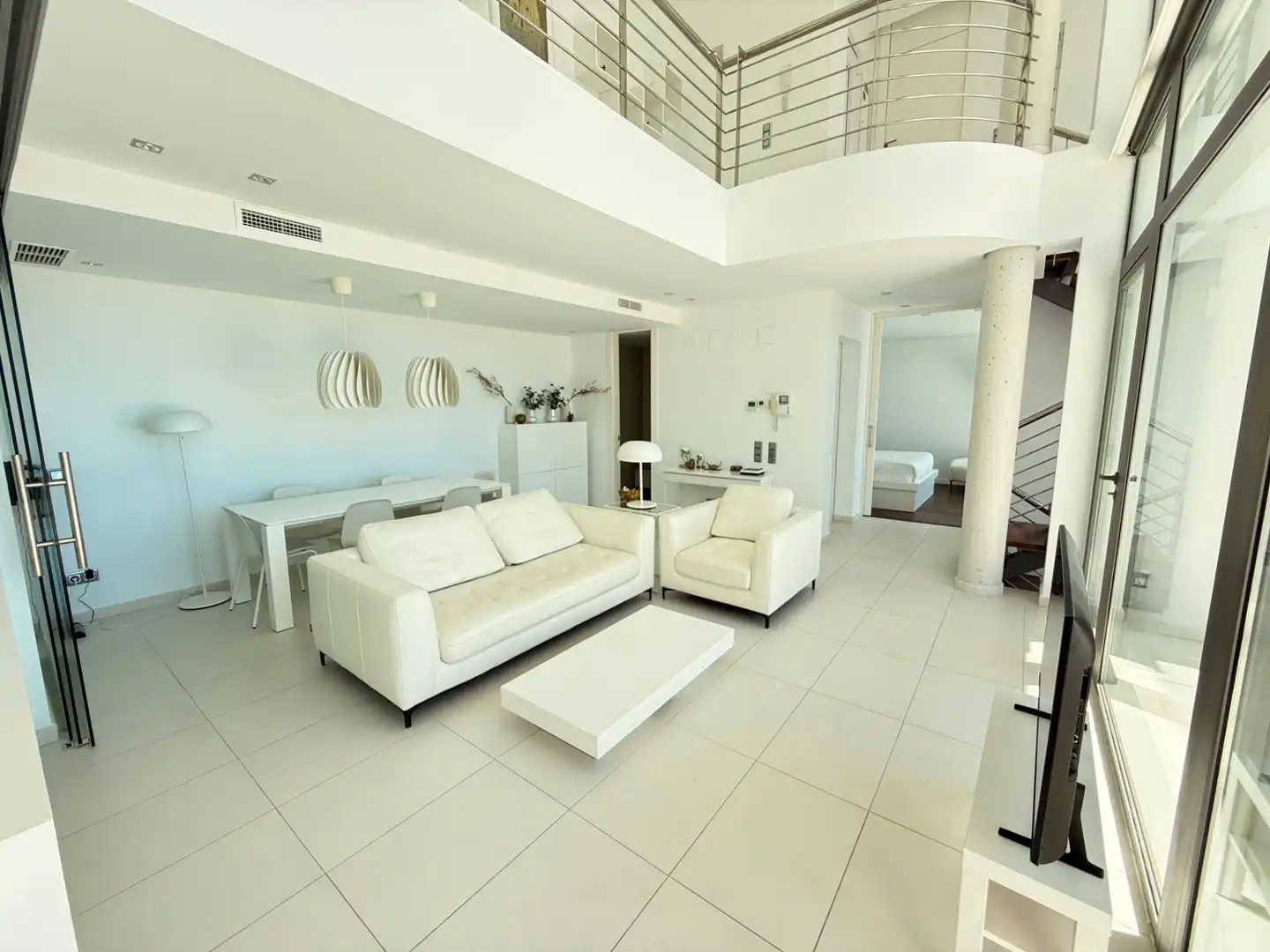 Sala de estar de Casa o chalet de alquiler en Altea con Aire acondicionado, Calefacción y Terraza