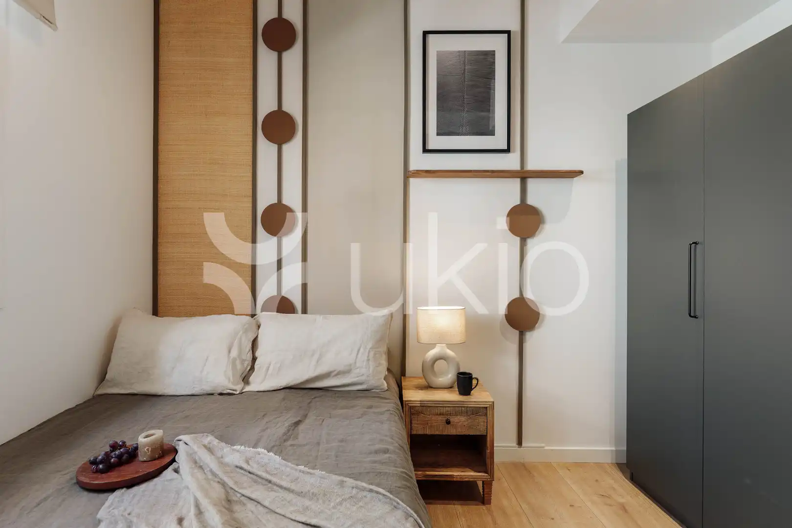 Dormitori de Apartament de lloguer en Barcelona amb Aire condicionat, Calefacció i Terrassa