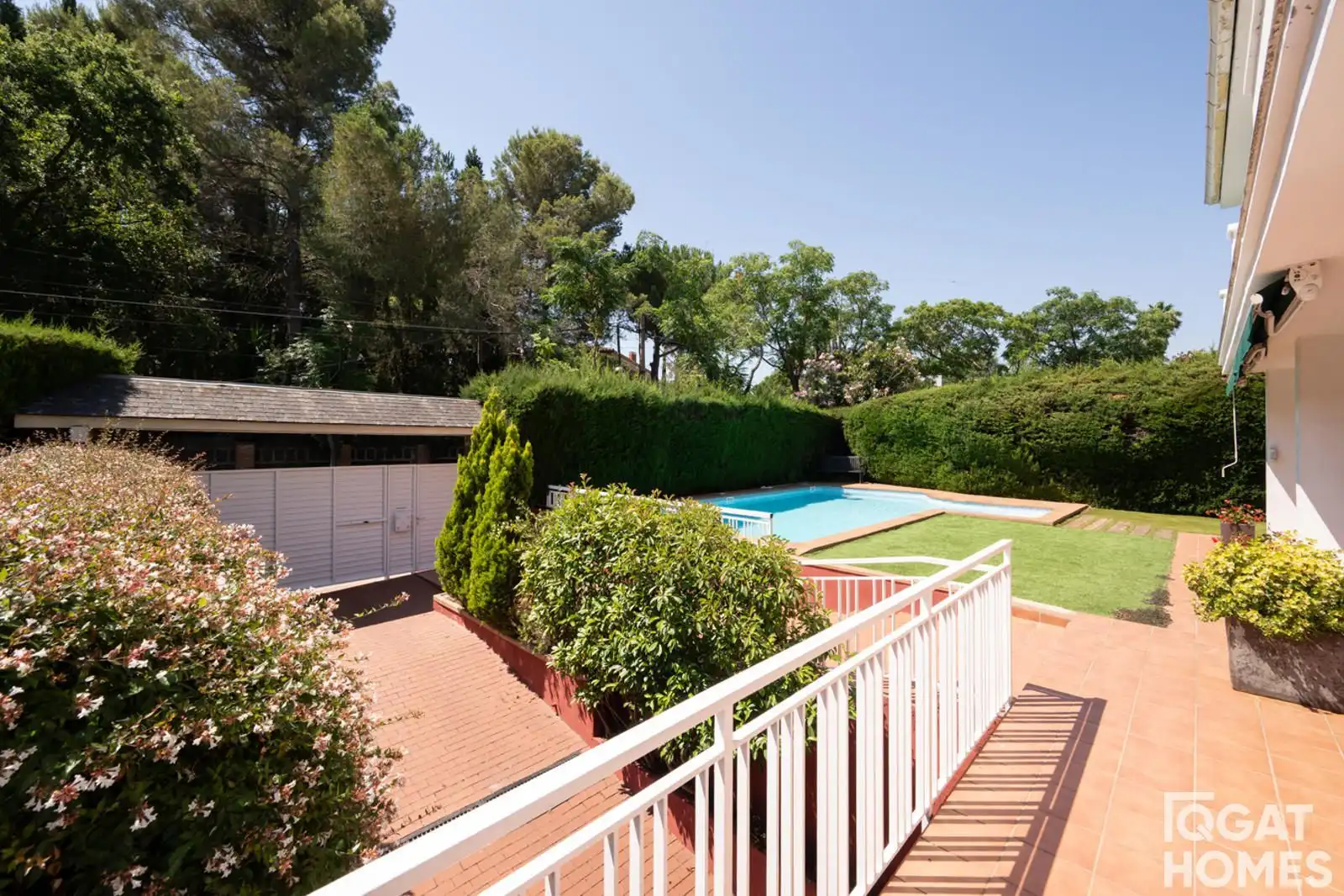 Jardí de Casa o xalet en venda en Sant Cugat del Vallès amb Aire condicionat, Calefacció i Jardí privat