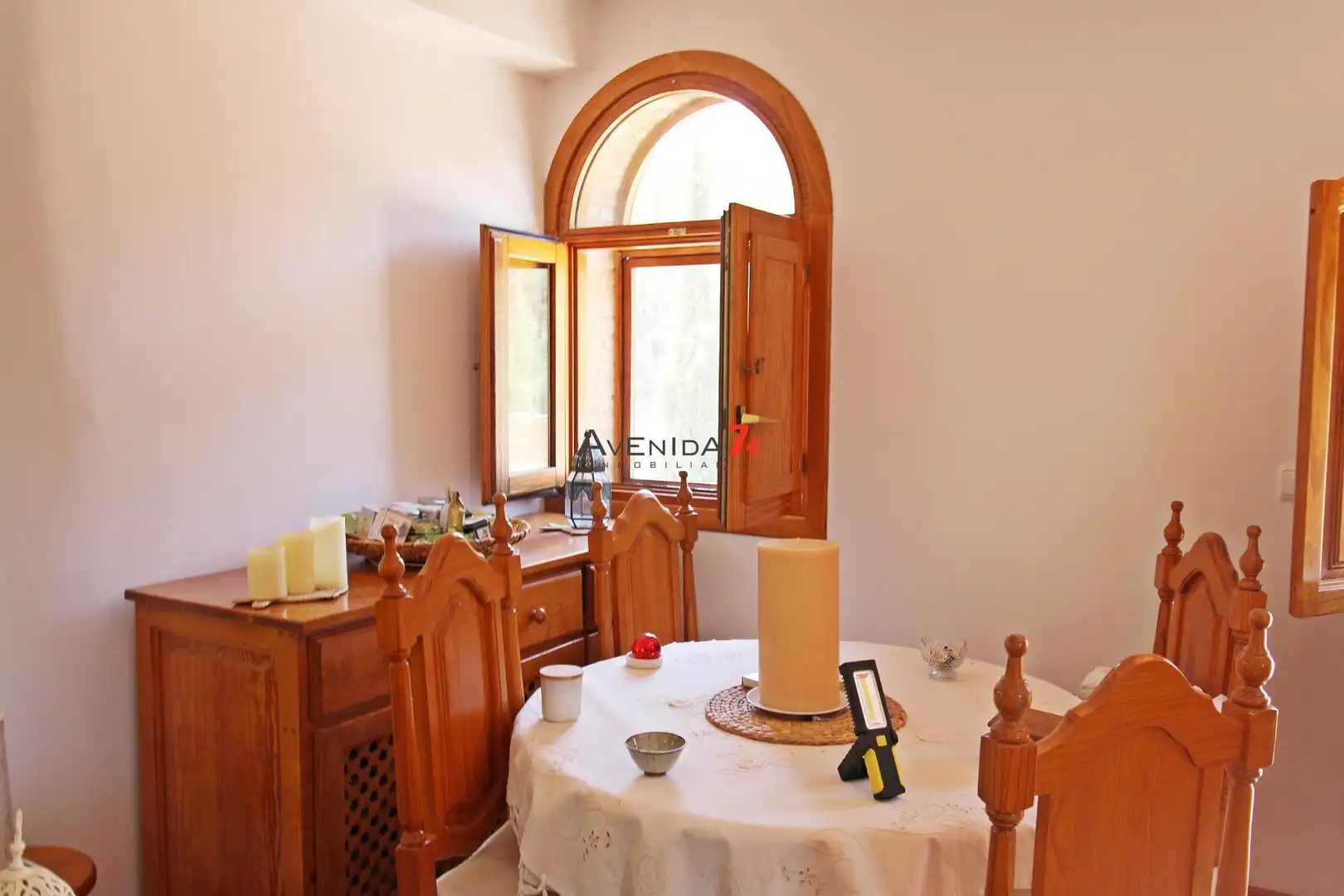 Dining room of Country homes for sale in Lorca  with Private garden, Parquet flooring and Terrace