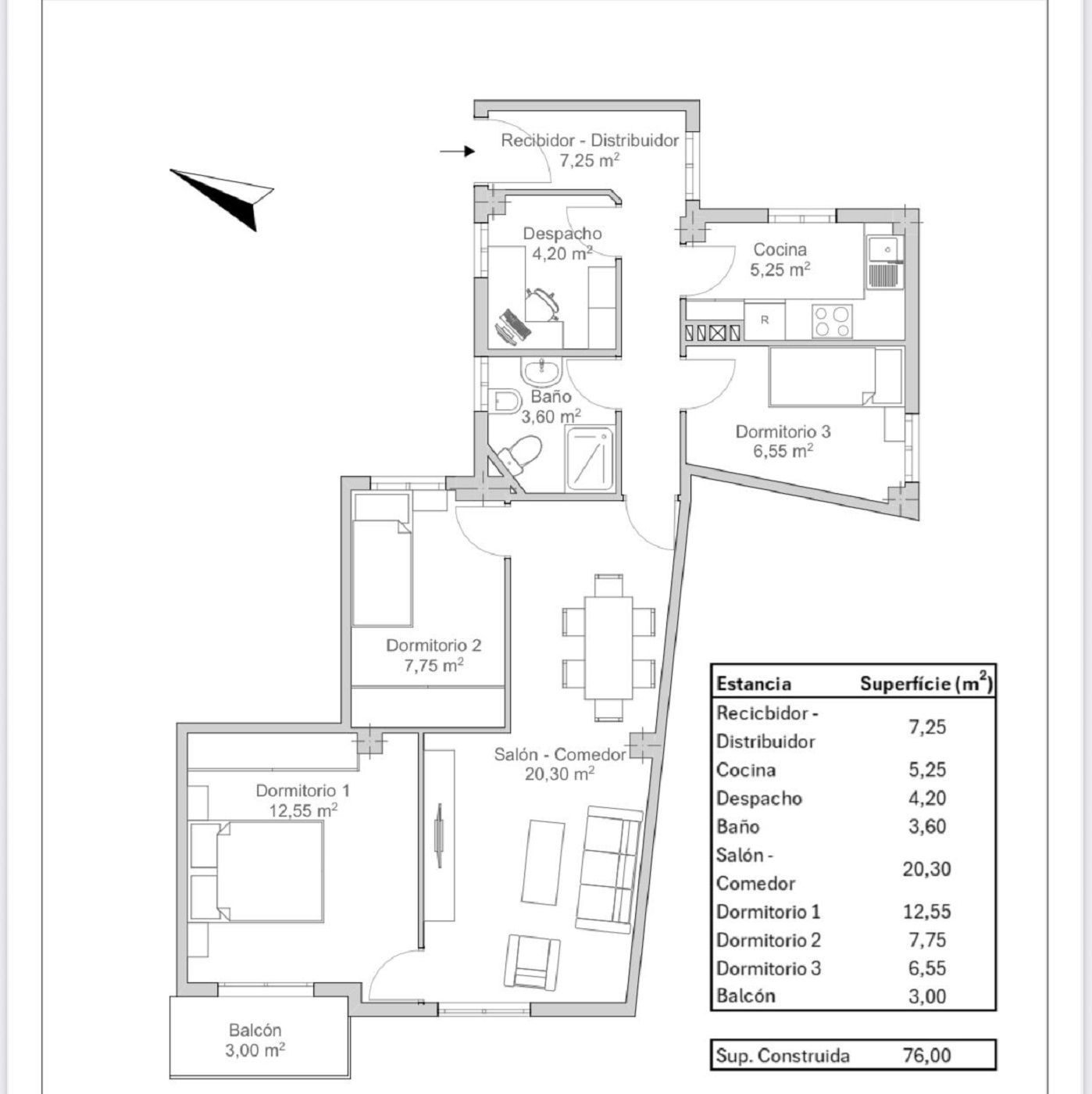 Flat for sale in  Murcia Capital  with Air Conditioner, Terrace and Storage room