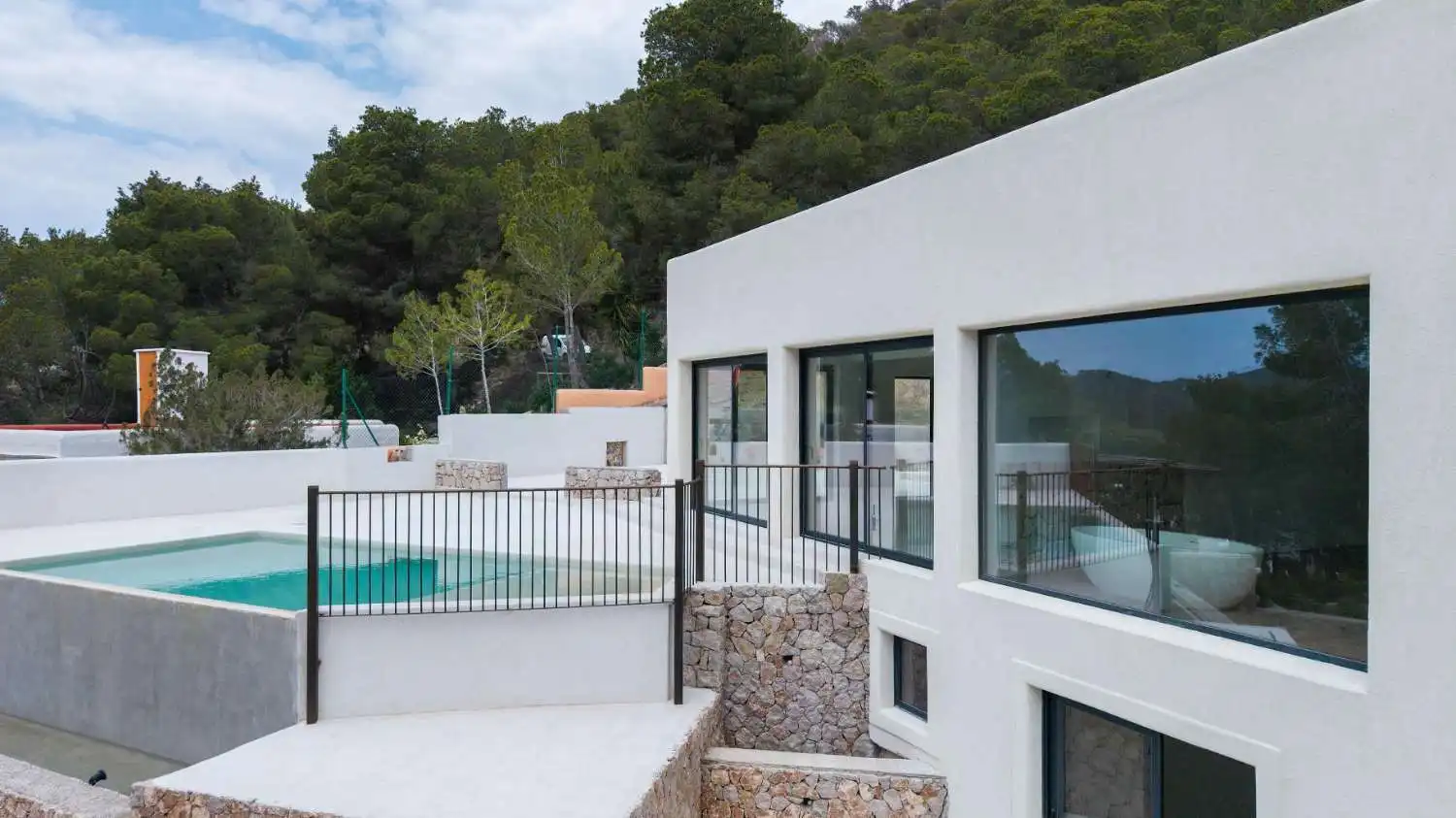Vista exterior de Casa o chalet en venta en Santa Eulària des Riu con Aire acondicionado, Calefacción y Piscina