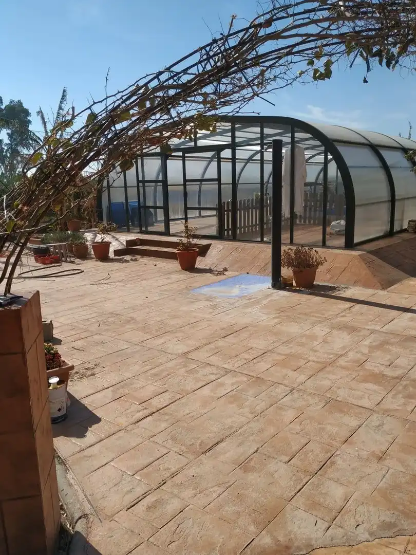 Terrassa de Finca rústica en venda en La Ràpita amb Aire condicionat, Calefacció i Jardí privat