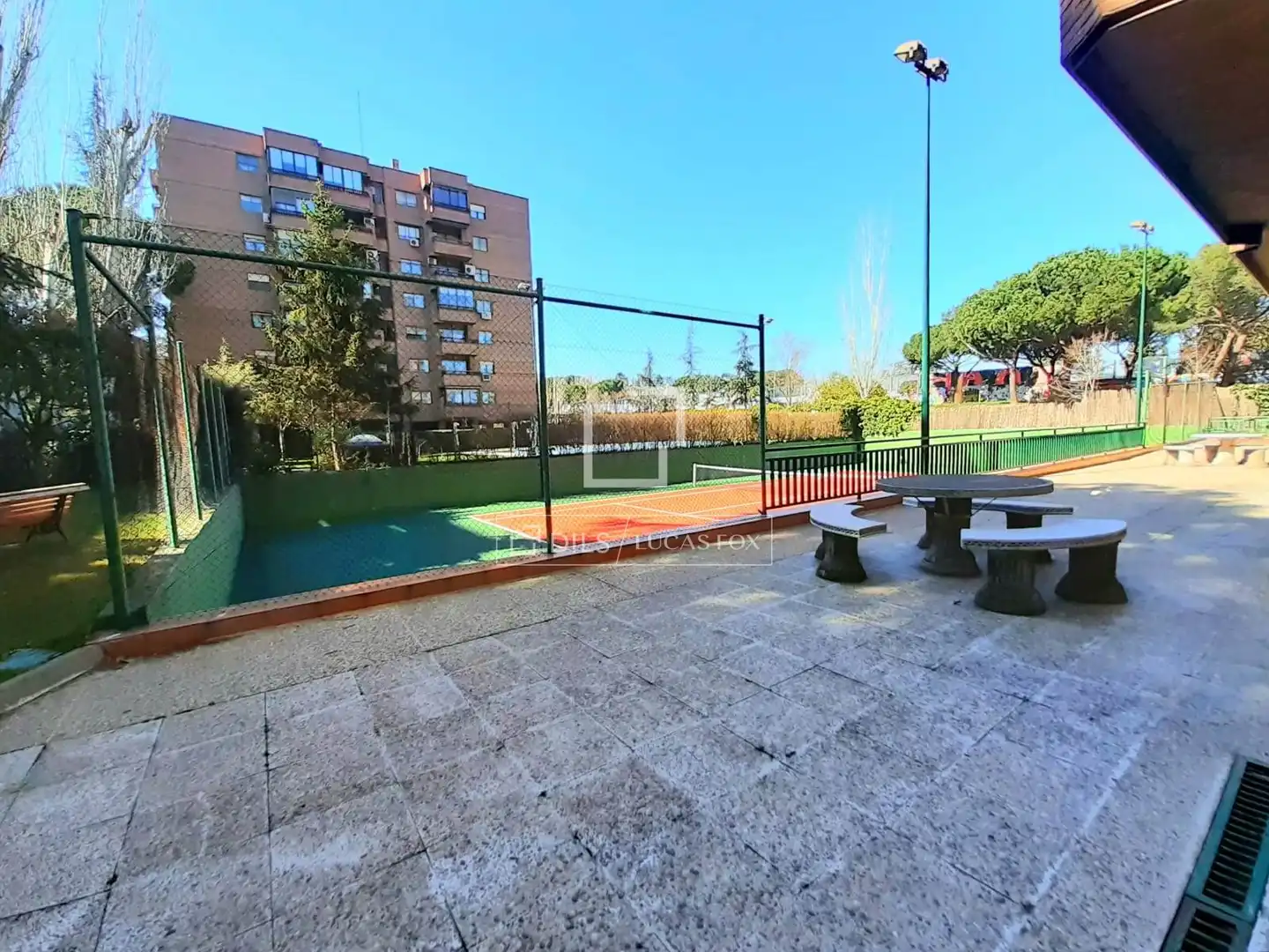 Garden of Flat for rent in Madrid  with Air Conditioner, Heating and Private garden