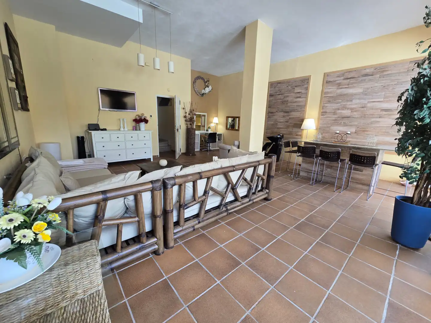 Sala d'estar de Casa o xalet en venda en Mijas amb Aire condicionat, Calefacció i Jardí privat