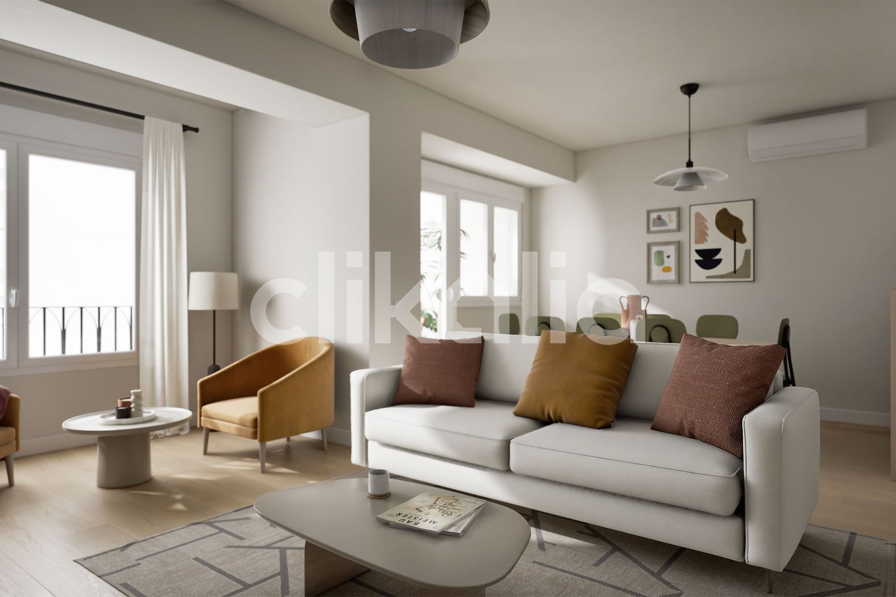 Sala de estar de Piso en venta en Málaga Capital con Aire acondicionado, Terraza y Balcón