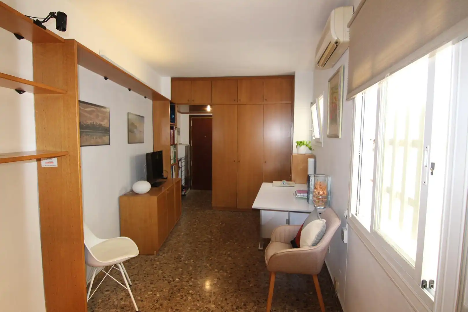 Sala de estar de Estudio en venta en Barcelona con Terraza