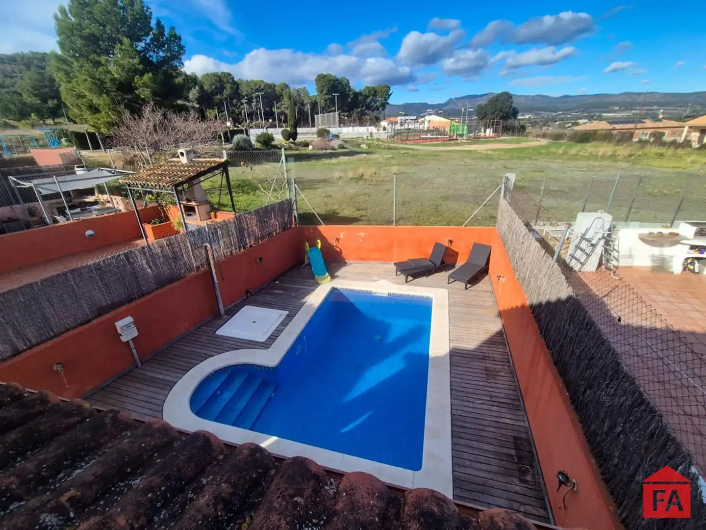 Swimming pool of Detached homes for sale in Albinyana  with Heating, Terrace and Swimming Pool