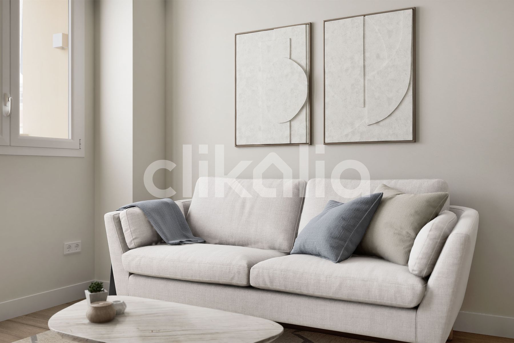 Living room of Flat for sale in Málaga Capital  with Air Conditioner, Terrace and Balcony