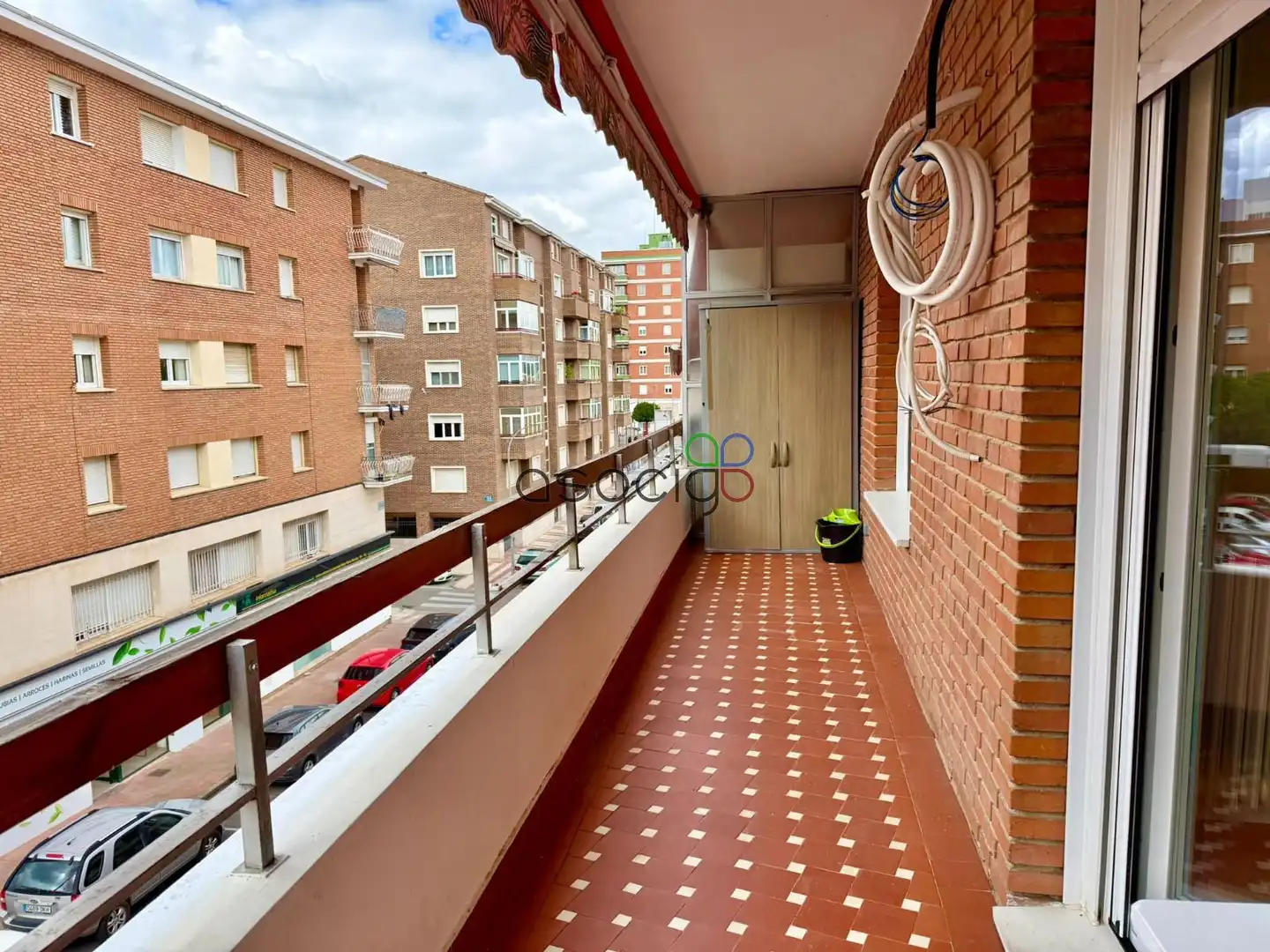 Balcony of Flat for sale in Guadalajara  with Heating, Terrace and Storage room