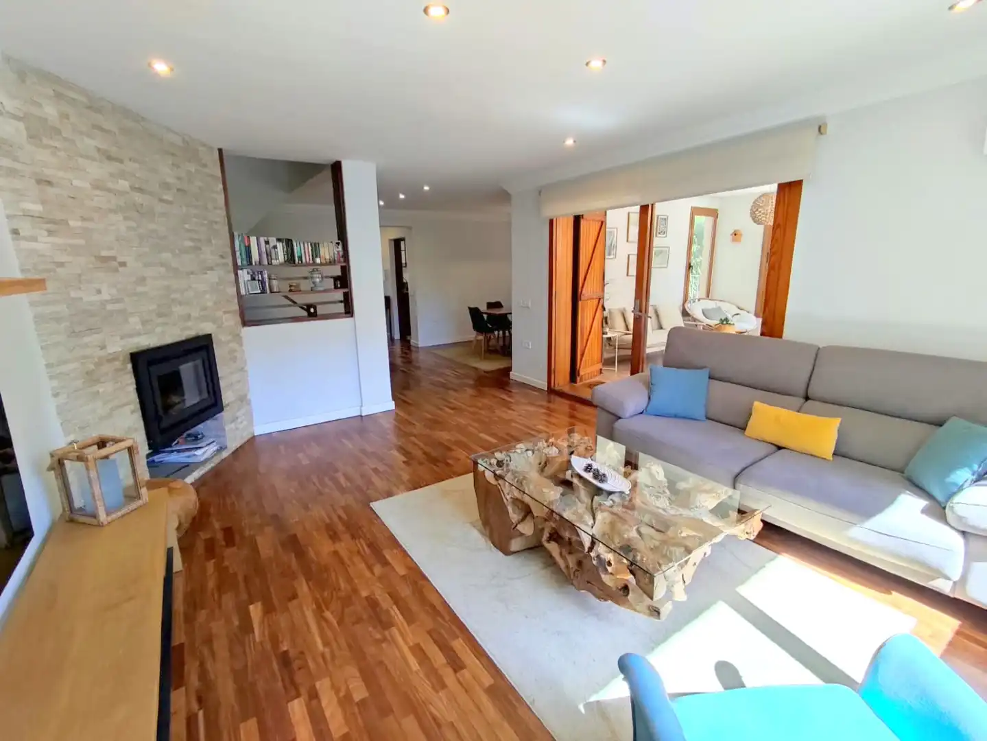 Sala d'estar de Casa o xalet en venda en Puçol amb Aire condicionat, Calefacció i Jardí privat