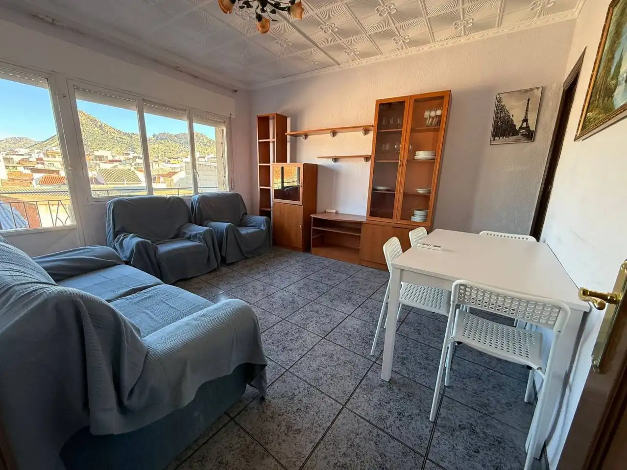 Sala de estar de Piso de alquiler en Archena con Aire acondicionado, Amueblado y Balcón