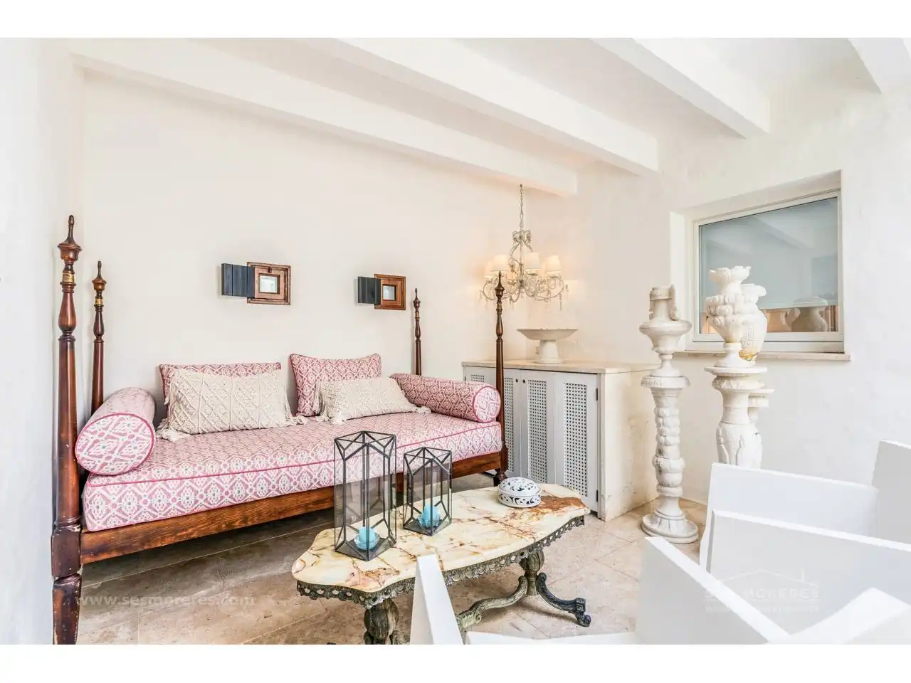Sala d'estar de Casa o xalet en venda en Es Migjorn Gran amb Aire condicionat, Calefacció i Terrassa