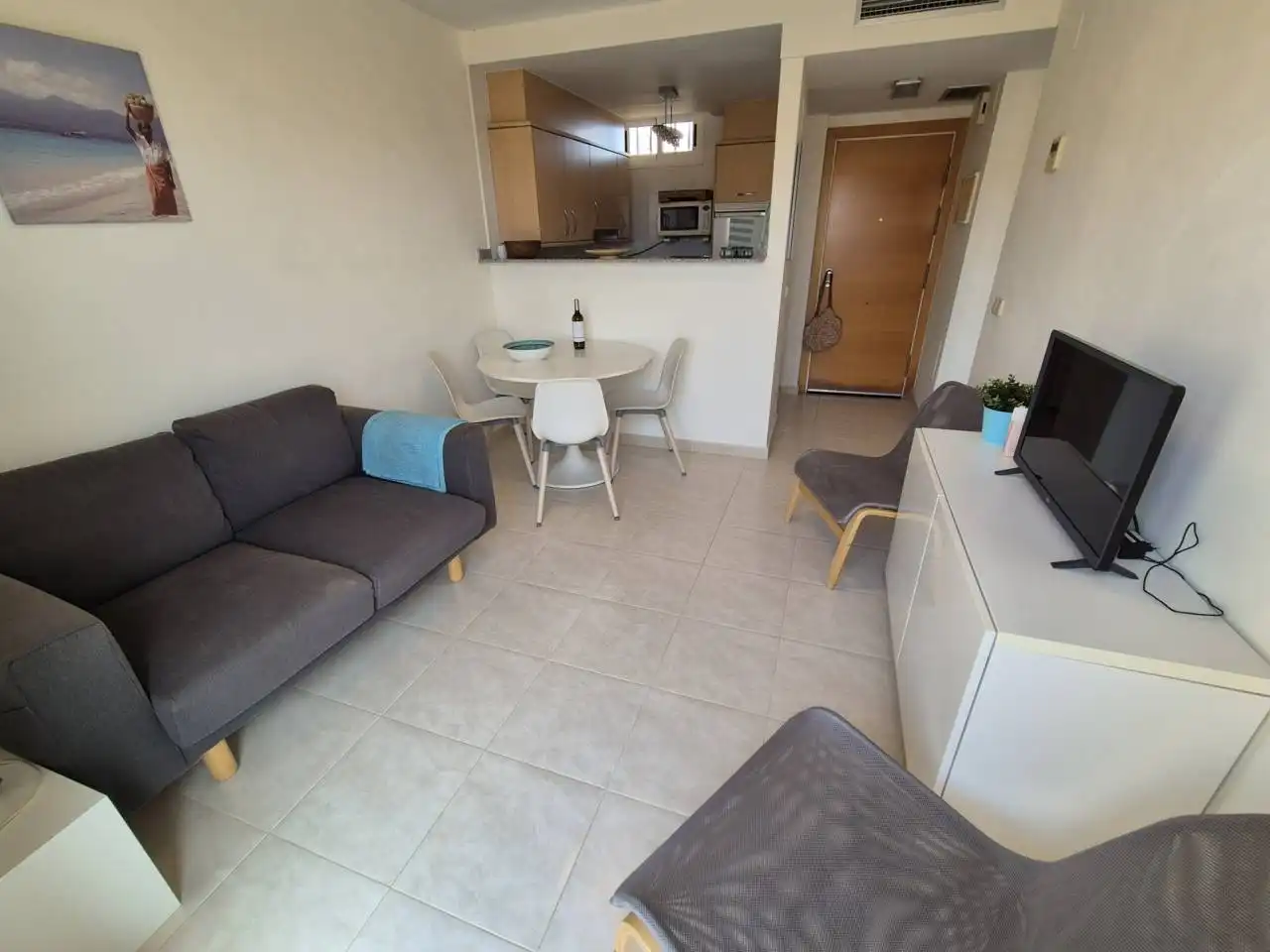 Sala d'estar de Àtic en venda en Alcalà de Xivert amb Aire condicionat, Calefacció i Terrassa