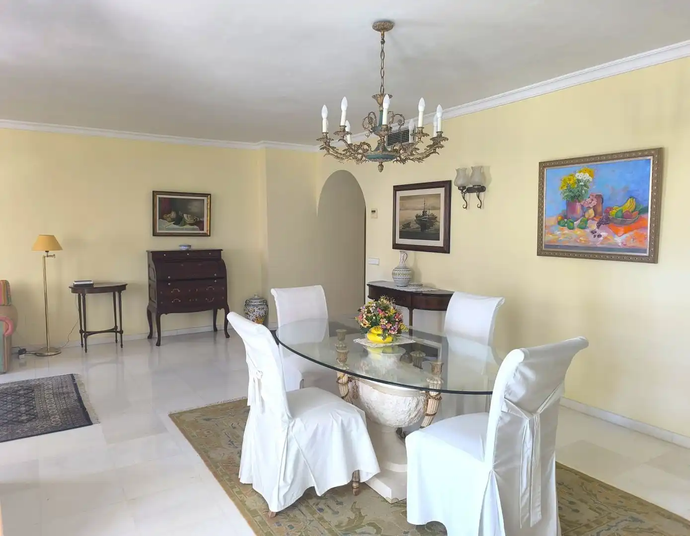 Dining room of Flat for rent in Marbella  with Private garden, Terrace and Storage room
