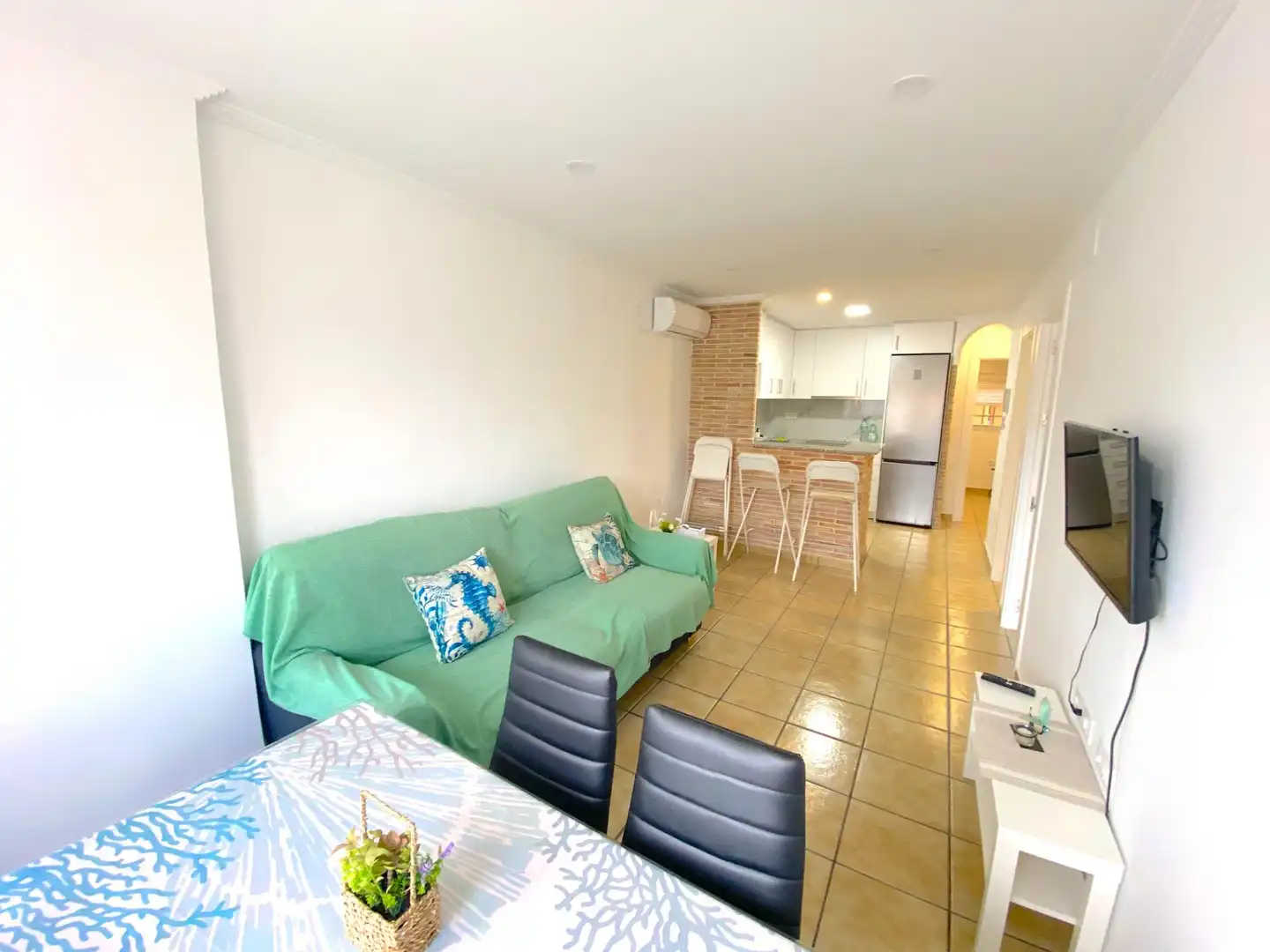 Sala de estar de Apartamento en venta en Mazarrón con Aire acondicionado y Balcón
