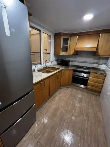Kitchen of Flat for rent in Torrent  with Air Conditioner, Terrace and Furnished
