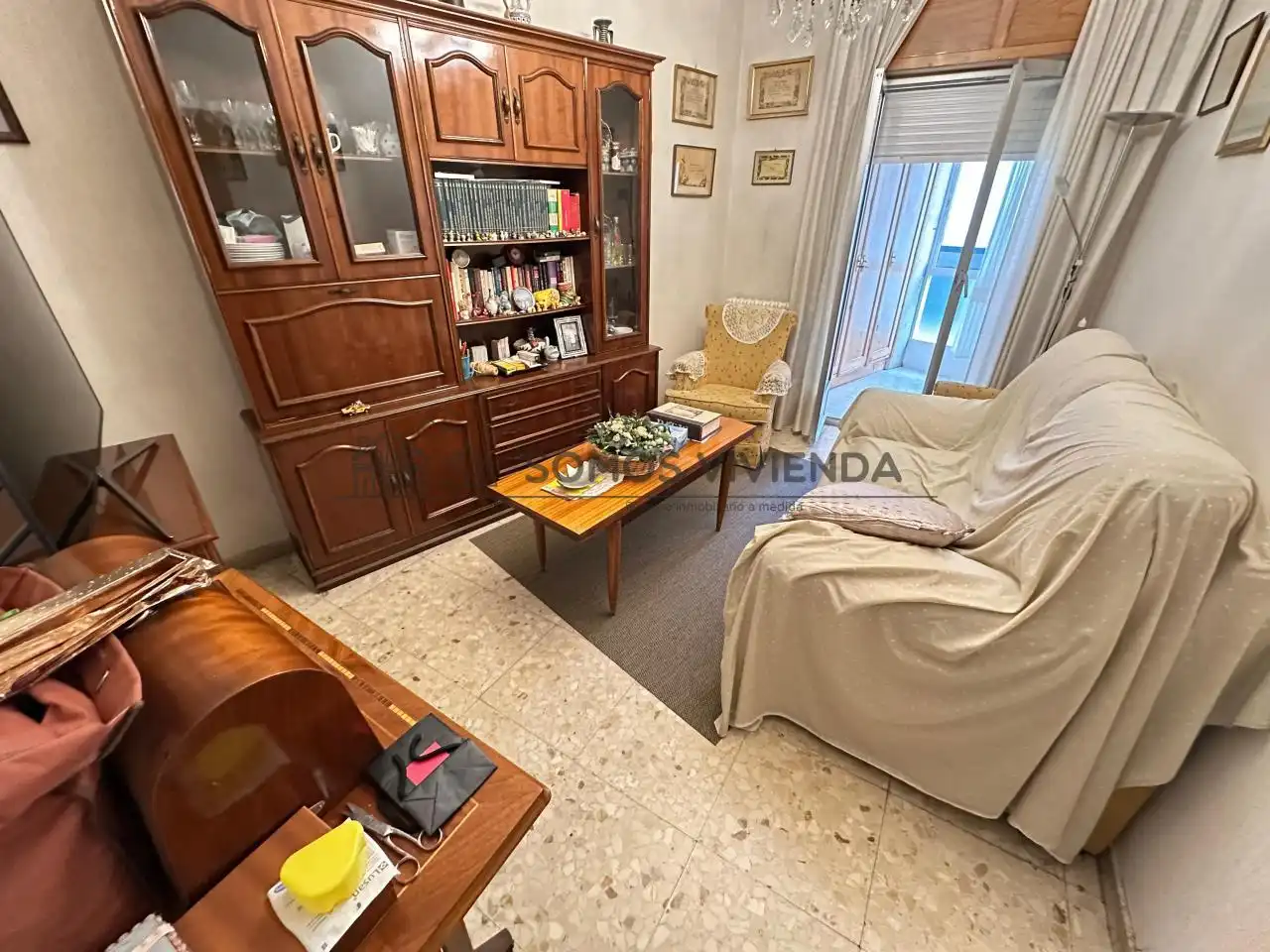 Living room of Flat for sale in Ourense Capital   with Heating, Storage room and Furnished
