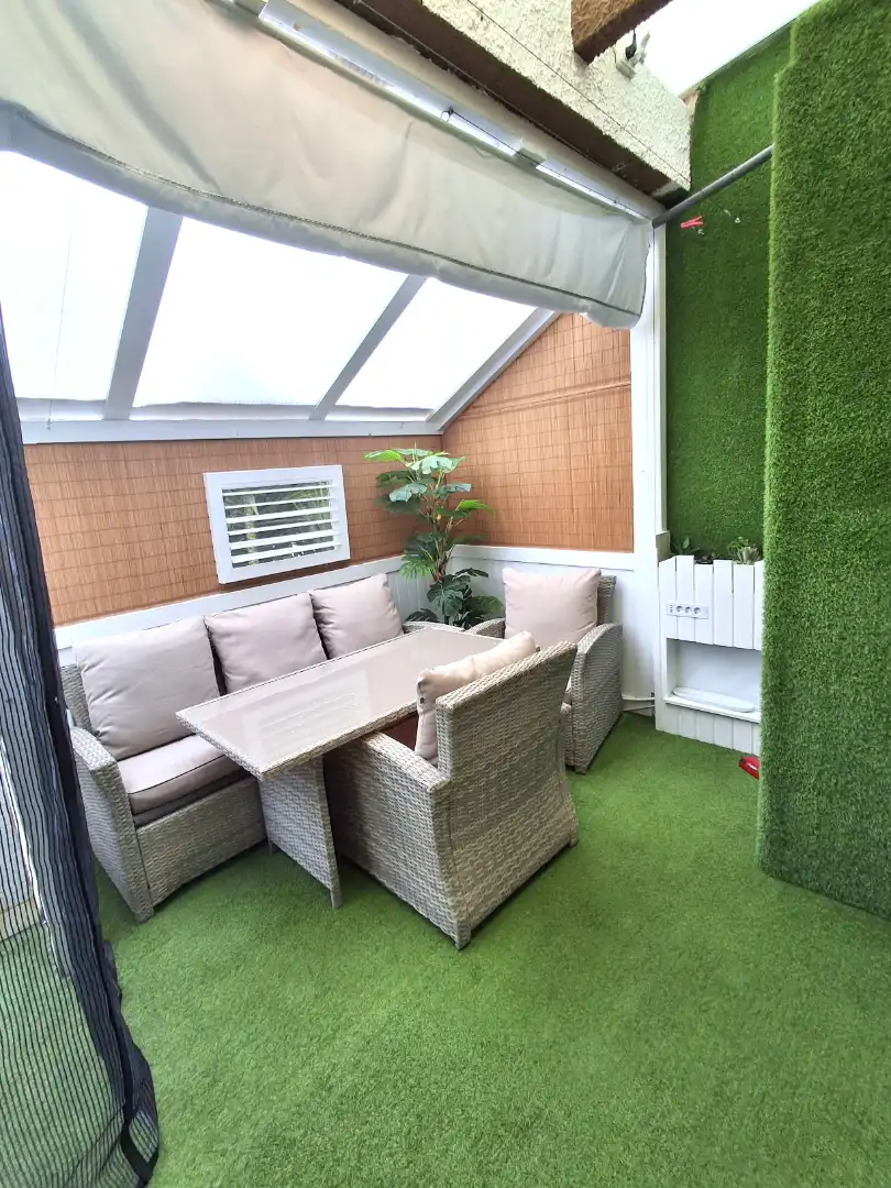 Terrasse von Einfamilien-Reihenhaus zum Verkauf in Mont-roig del Camp mit Klimaanlage, Heizung und Privatgarten