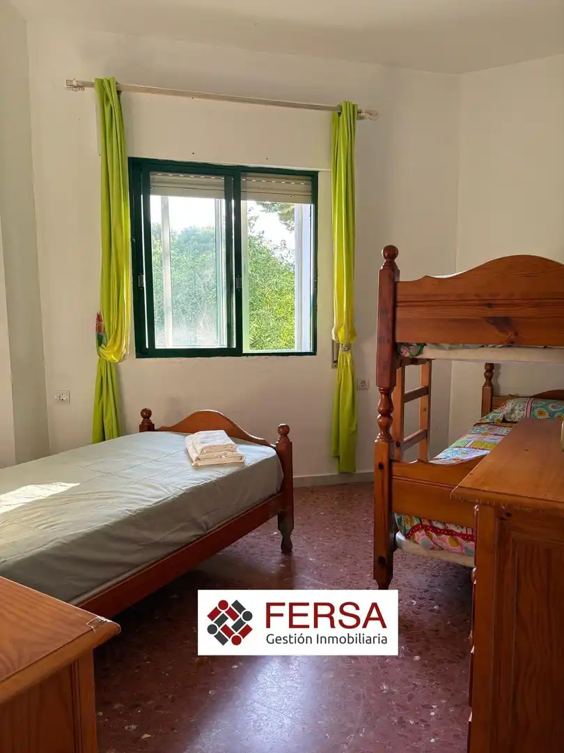 Bedroom of Flat for rent in El Puerto de Santa María  with Air Conditioner, Private garden and Furnished