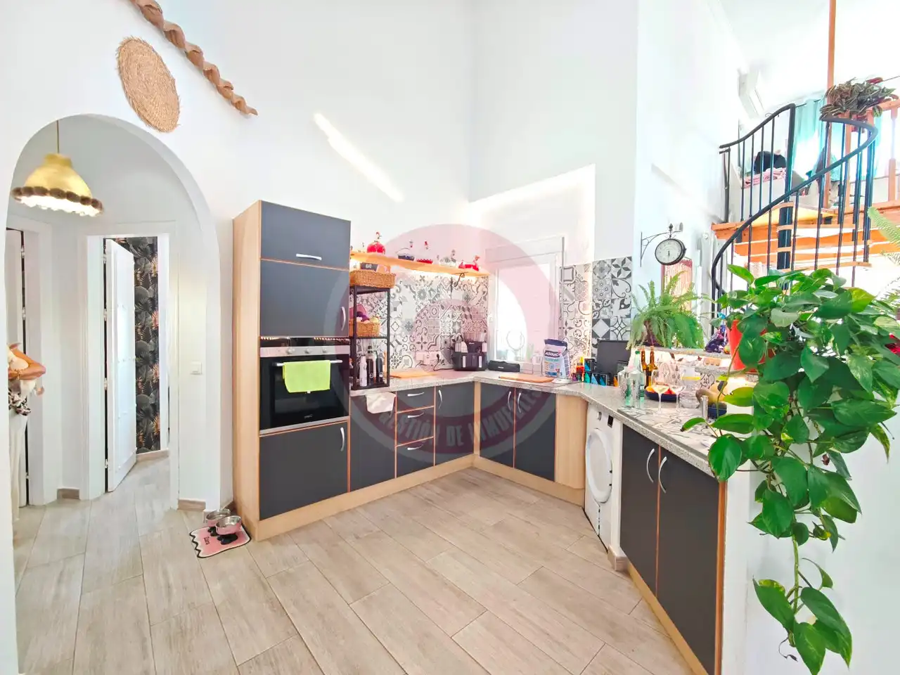 Cocina de Casa o chalet en venta en Arenas con Aire acondicionado, Jardín privado y Terraza