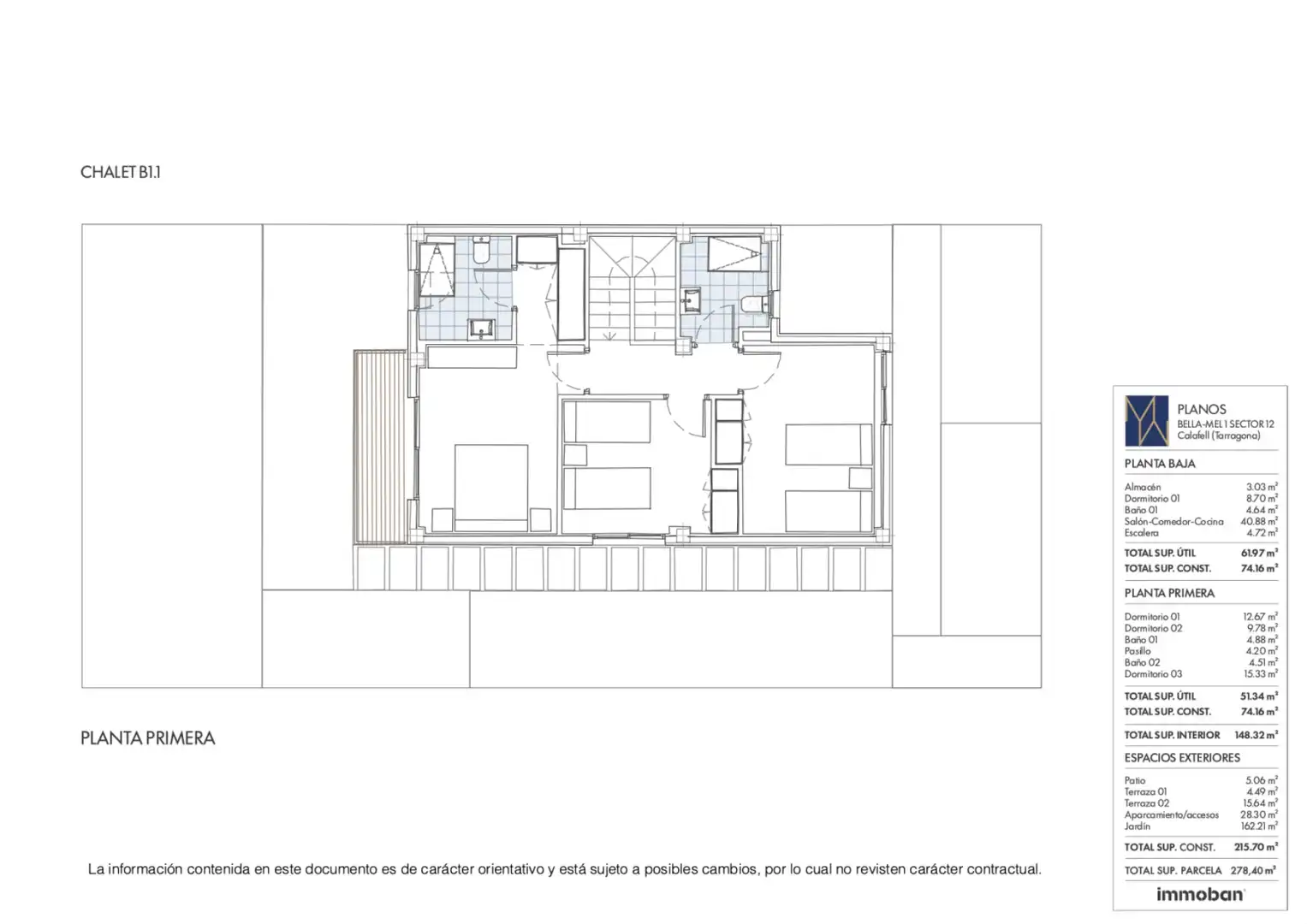 Casa adosada en venta en Calafell con Jardín privado, Parquet y Terraza