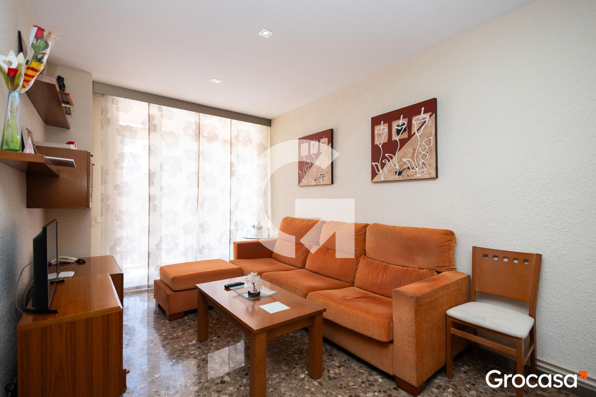 Living room of Flat for sale in Gavà  with Heating, TV and Balcony