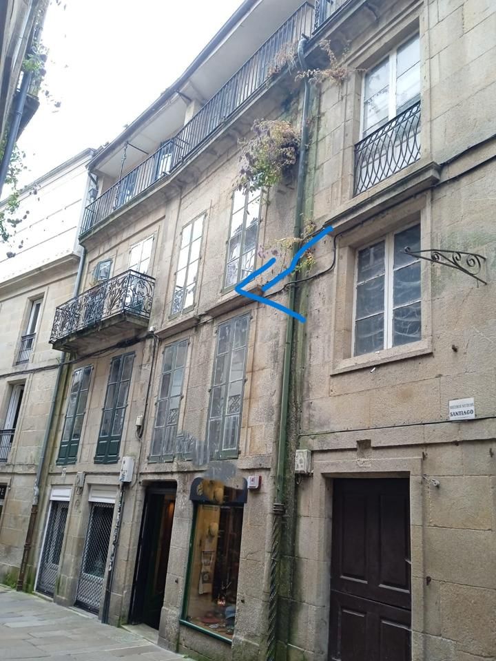 Exterior view of House or chalet for sale in Santiago de Compostela 