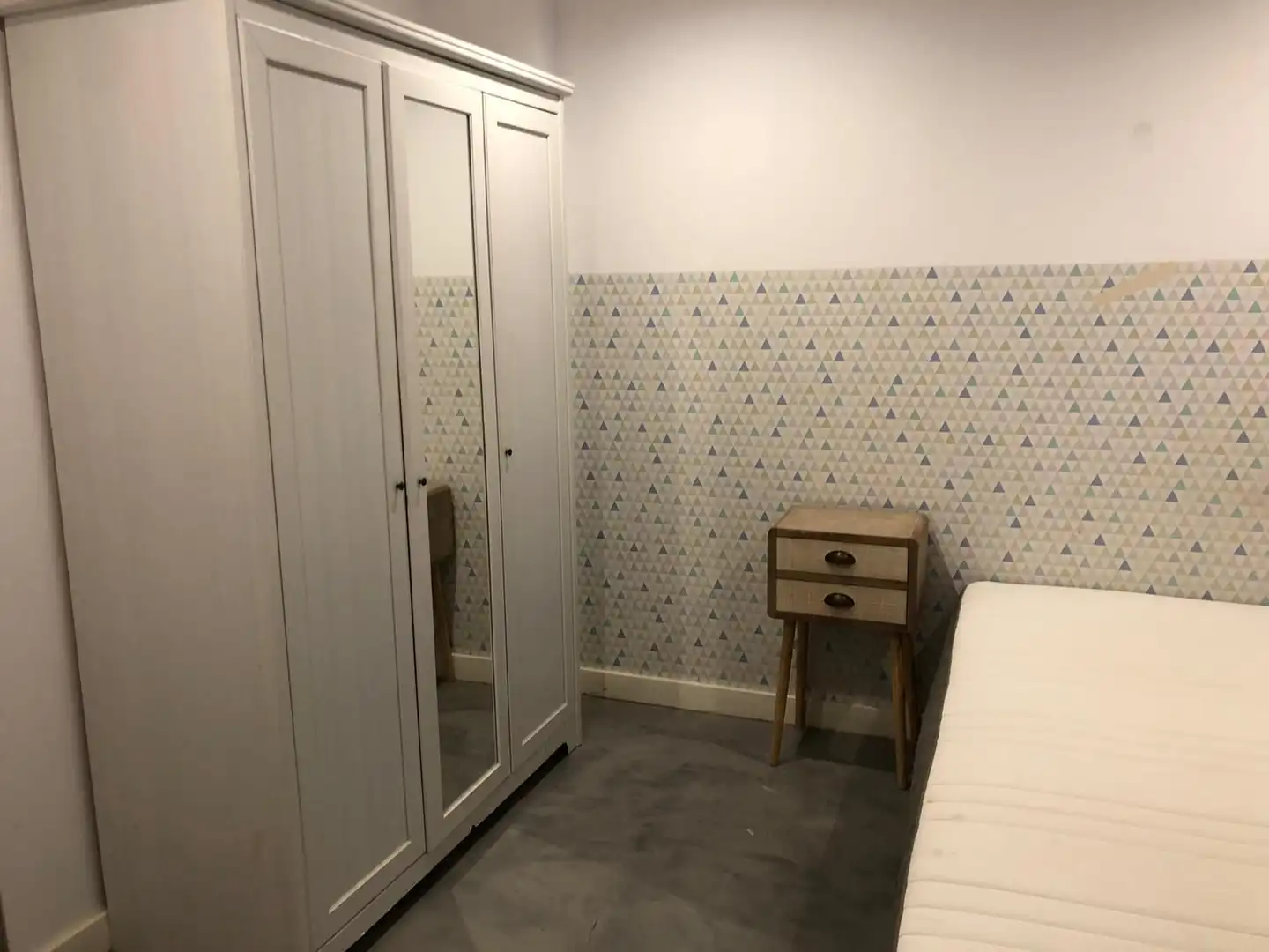 Schlafzimmer von Wohnung zur Miete in Barcelona mit Klimaanlage, Möbliert und Ofen