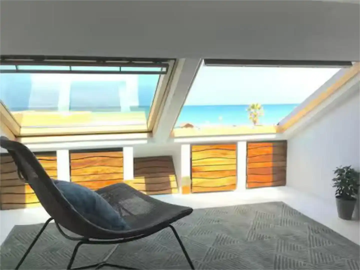 Terrasse von Loft zur Miete in Daimús mit Klimaanlage
