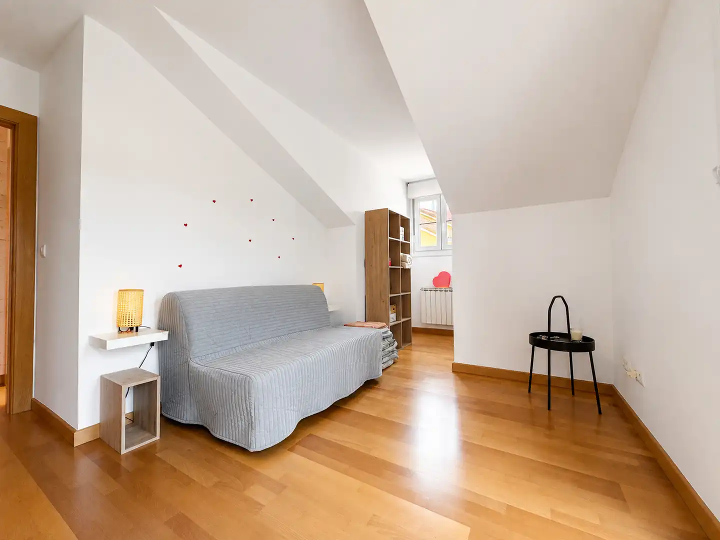 Sala de estar de Piso de alquiler en Hazas de Cesto con Calefacción, Terraza y Amueblado