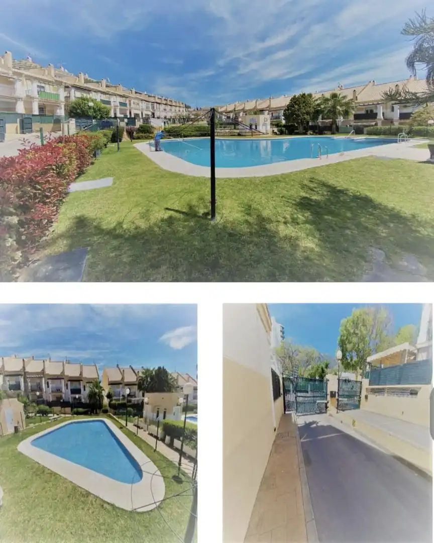 Piscina de Casa adosada en venta en Marbella con Aire acondicionado, Jardín privado y Terraza