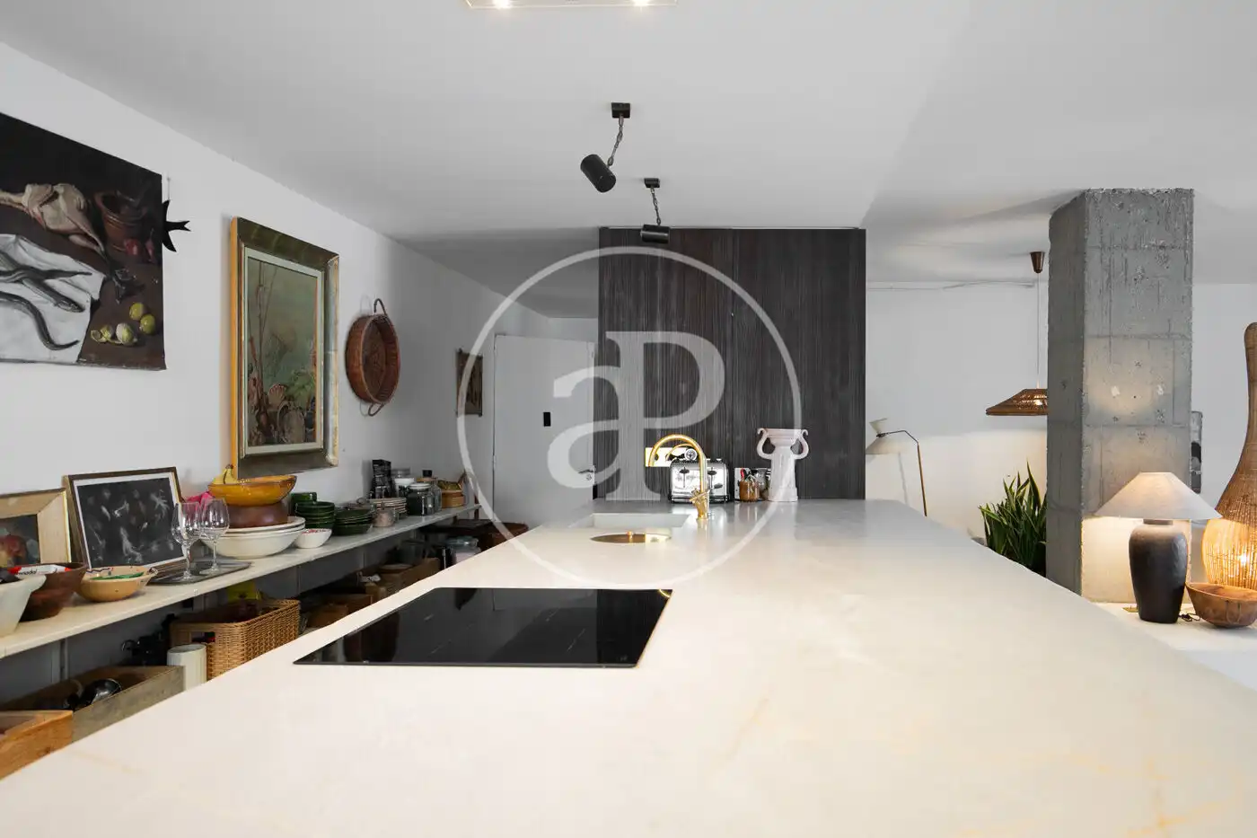 Cocina de Piso en venta en Barcelona con Calefacción, Terraza y Amueblado