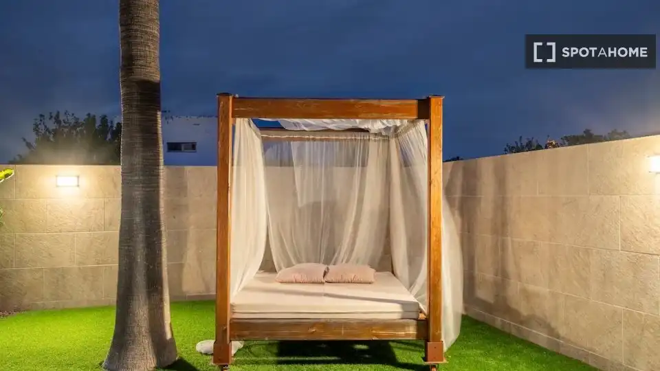 Terraza de Piso de alquiler en Riba-roja de Túria con Aire acondicionado, Calefacción y Amueblado