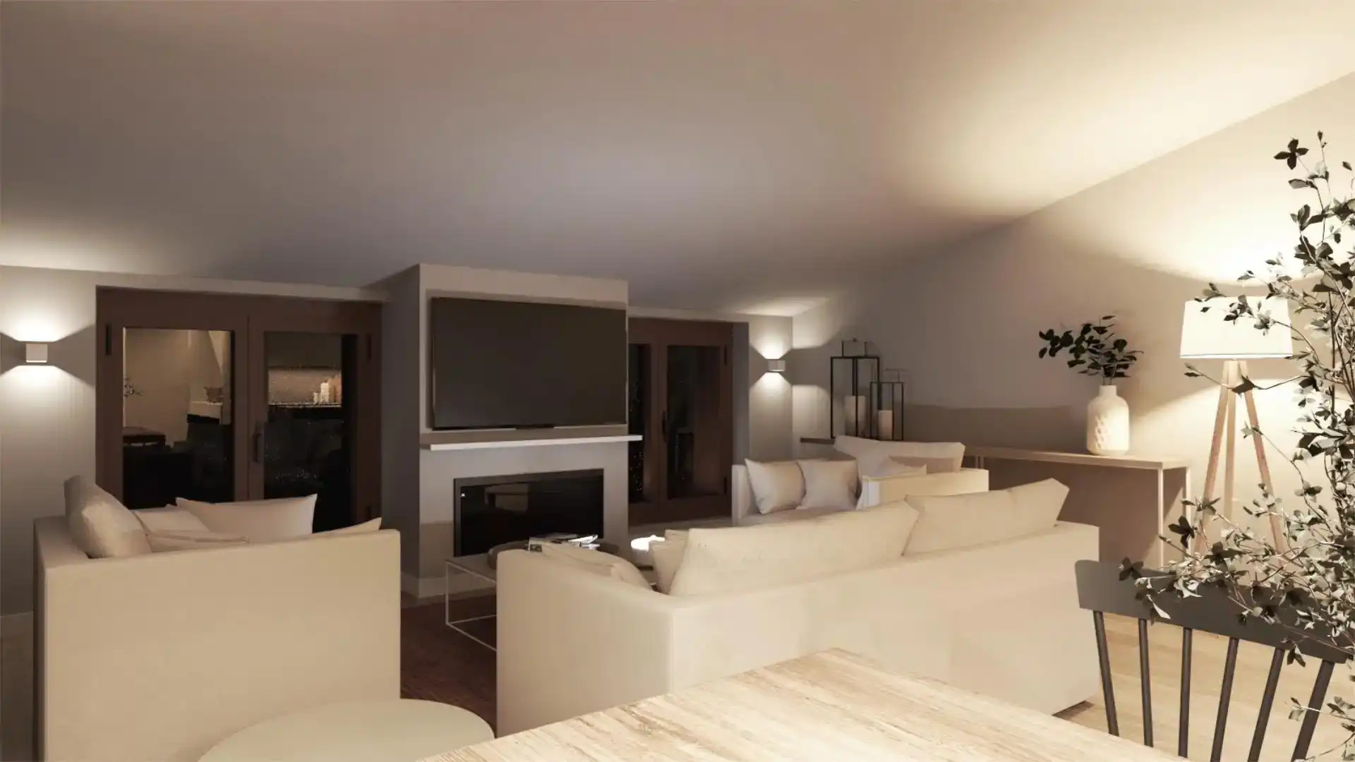 Sala d'estar de Dúplex en venda en Torremanzanas / La Torre de les Maçanes amb Aire condicionat, Parquet i Moblat
