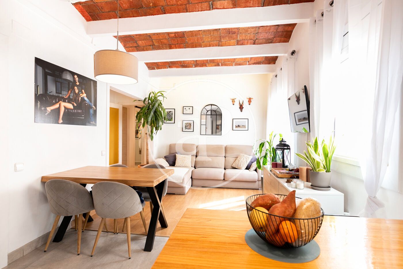 Living room of Flat for sale in  Barcelona Capital  with Air Conditioner and Heating
