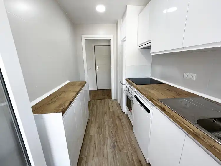 Kitchen of Flat for rent in Hoyo de Manzanares  with Heating, Private garden and Parquet flooring