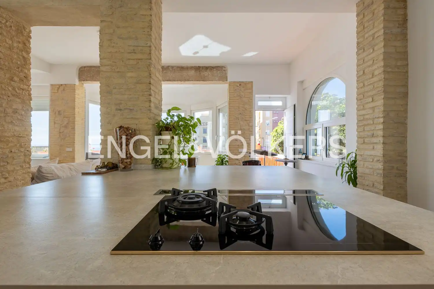 Cocina de Casa o chalet de alquiler en Cullera con Calefacción, Parquet y Terraza