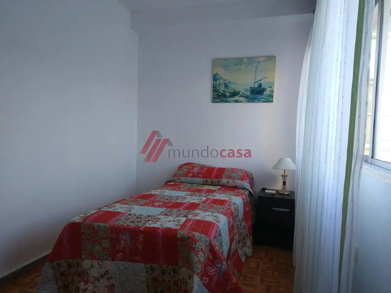Bedroom of Flat for sale in Ferrol  with Terrace, Storage room and Furnished