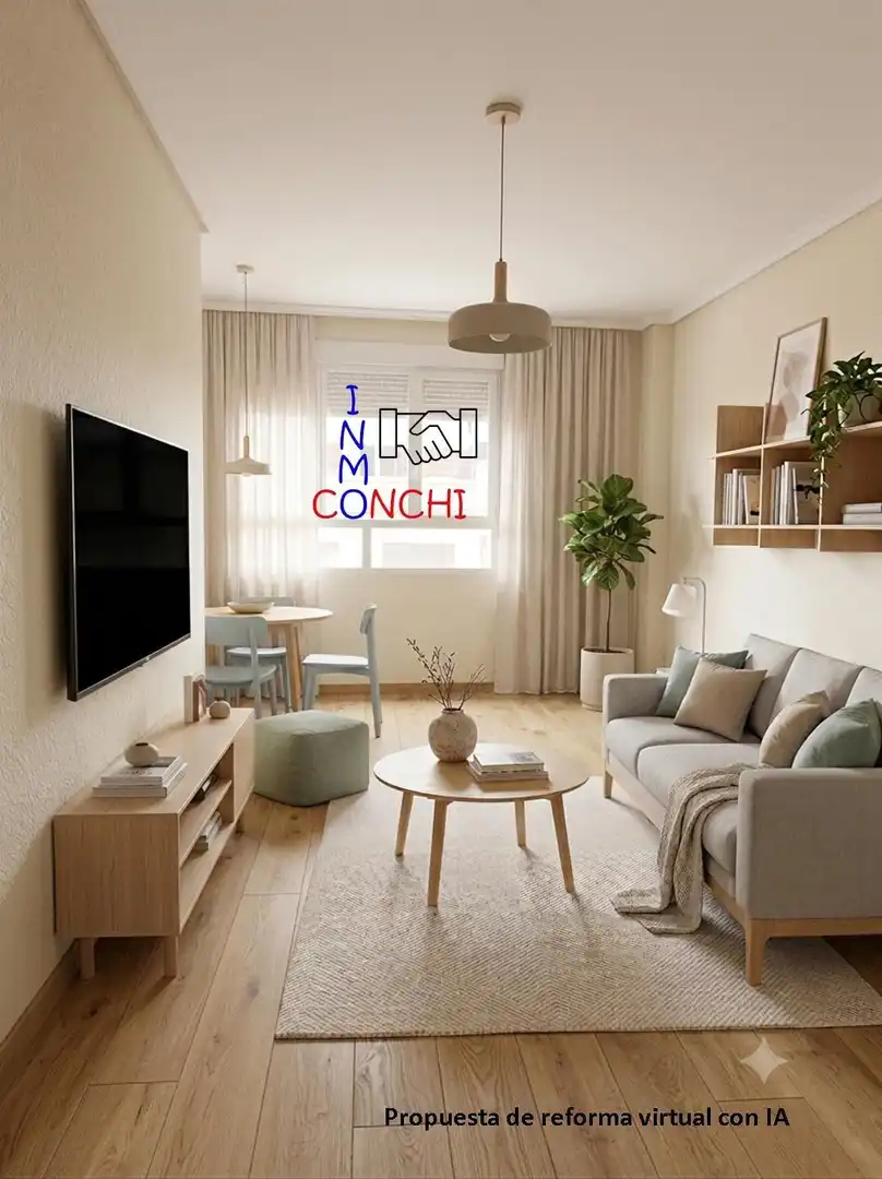 Sala d'estar de Pis en venda en Murcia amb Aire condicionat, Jardí privat i Balcó