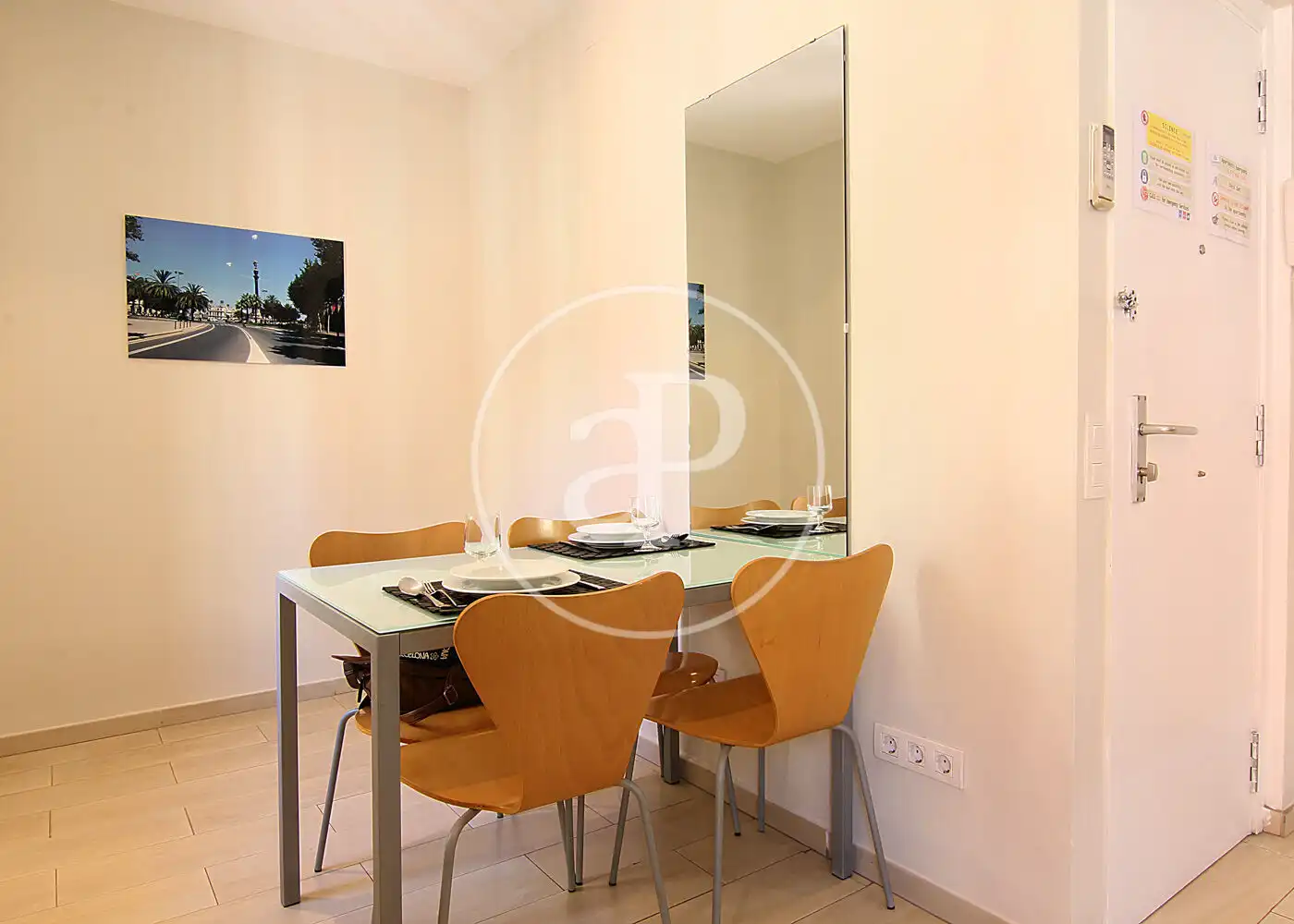 Esszimmer von Wohnung zum Verkauf in Barcelona mit Klimaanlage, Heizung und Möbliert