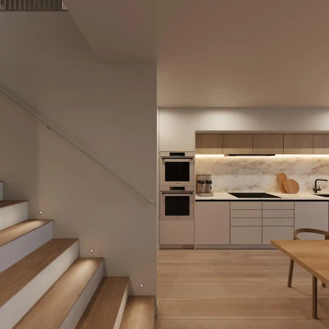 Cuina de Dúplex en venda en Barcelona amb Parquet, Balcó i Alarma