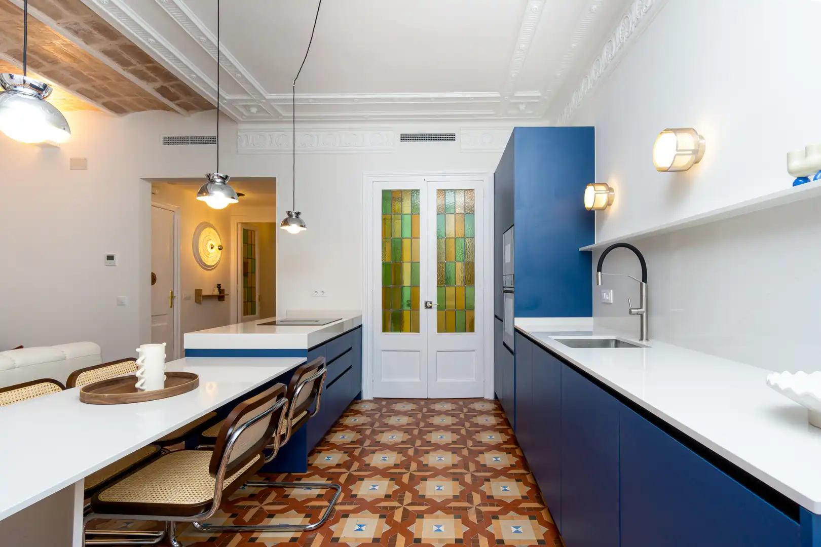 Cocina de Piso de alquiler en  Barcelona Capital con Aire acondicionado, Amueblado y Horno
