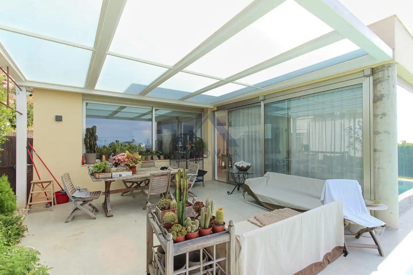 Terrasse von Haus oder Chalet zum Verkauf in Sant Vicenç de Montalt mit Klimaanlage, Privatgarten und Terrasse