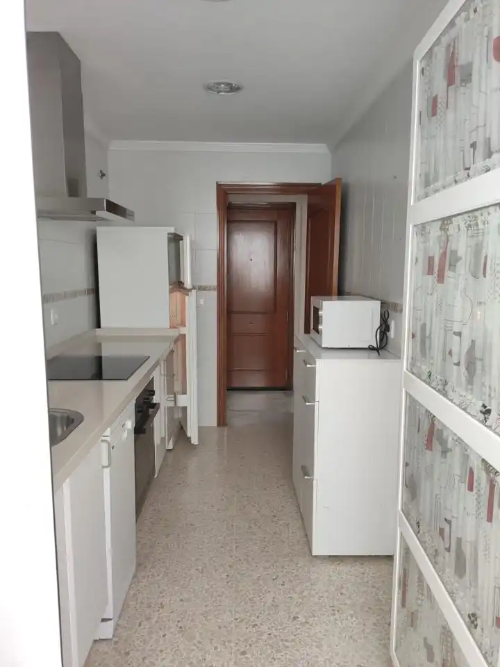 Küche von Wohnung zur Miete in Sanlúcar de Barrameda mit Klimaanlage, Parkett und Terrasse