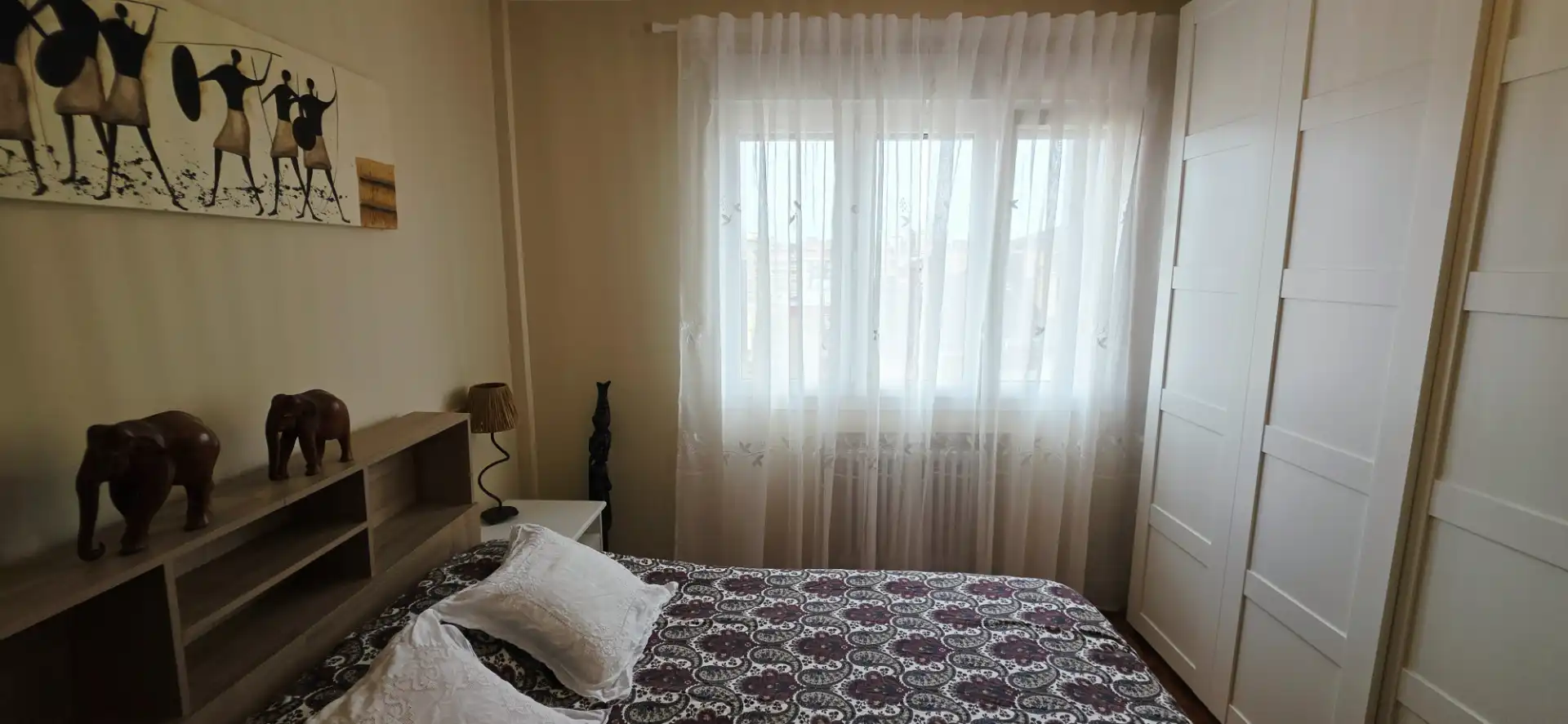 Bedroom of Flat for rent in Gijón   with Heating, Parquet flooring and Furnished