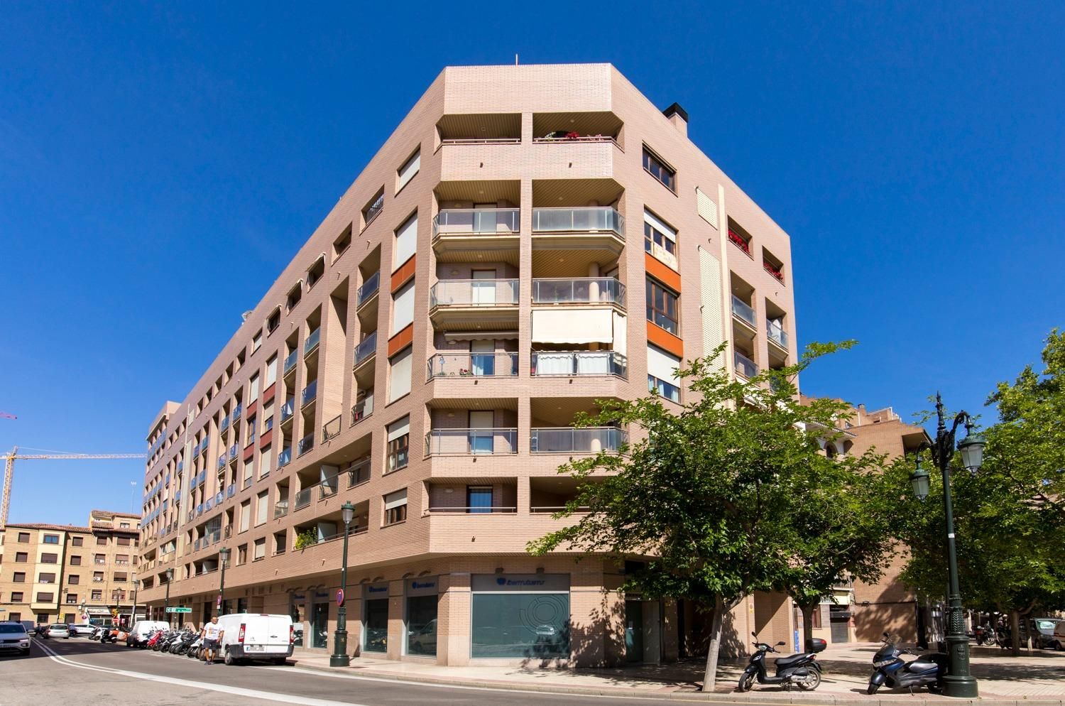 Exterior view of Flat for sale in  Zaragoza Capital  with Heating, Parquet flooring and Terrace