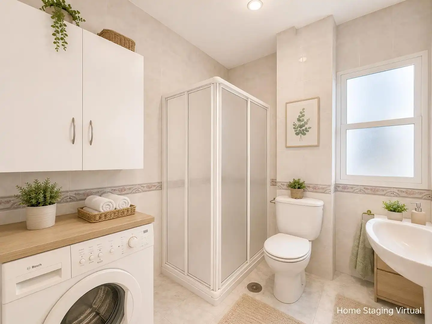 Baño de Piso en venta en Vilanova de Arousa con Calefacción, Terraza y Amueblado