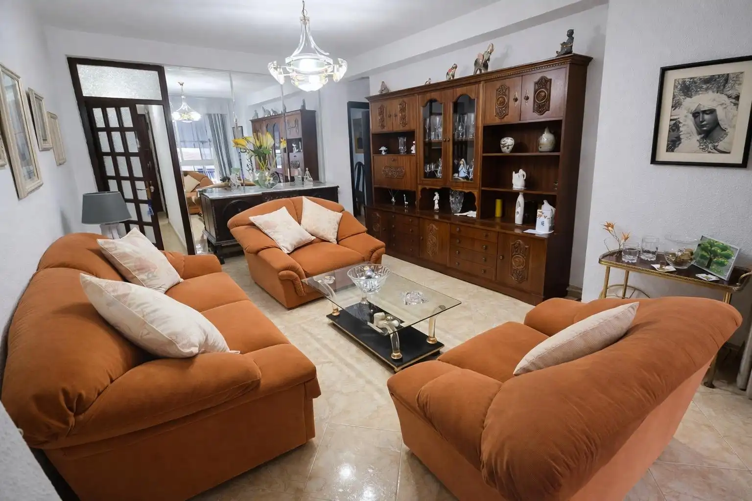 Sala d'estar de Apartament en venda en Málaga amb Aire condicionat